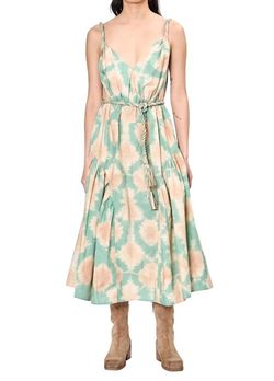 Style 1-20460322-1498 Ulla Johnson Green Size 4 Belt Free Shipping Cocktail Dress on Queenly