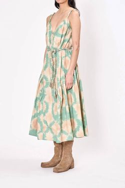 Style 1-20460322-1901 Ulla Johnson Green Size 6 Pockets Free Shipping Tall Height Cocktail Dress on Queenly