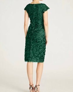 Style 1-2279972359-98 THEIA Green Size 10 Free Shipping Polyester Tall Height Sorority Rush Sleeves Cocktail Dress on Queenly