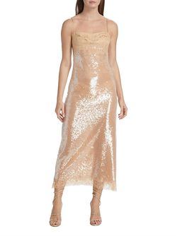 Style 1-2477801777-1498 JONATHAN SIMKHAI Nude Size 4 Square Neck Polyester Spaghetti Strap Lace Cocktail Dress on Queenly