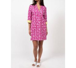 Style 1-2562367717-149 Uncle Frank Pink Size 12 Sorority Rush Plus Size Sleeves Magenta Cocktail Dress on Queenly