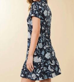 Style 1-2635077425-74 spartina 449 Blue Size 4 Summer Mini Tall Height Cocktail Dress on Queenly