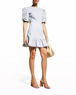 Style 1-2857164478-1901 Veronica Beard Blue Size 6 Sleeves Mini Cocktail Dress on Queenly