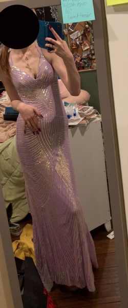 Macys Purple Size 6 Floor Length Prom Mermaid Dress on Queenly