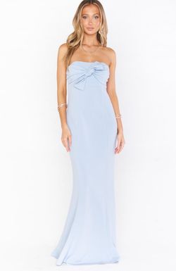 Style Harper - Steel Blue Show Me Your MuMu Blue Size 0 50 Off Wedding Guest Straight Dress on Queenly