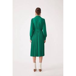 Style 1-2875821385-1498 Suncoo Green Size 4 Tall Height High Neck Cocktail Dress on Queenly