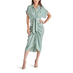 Style 1-2885729926-1498 STEVE MADDEN Green Size 4 Polyester Tall Height Cocktail Dress on Queenly
