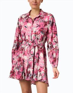 Style 1-2939529937-74 CHUFY Pink Size 4 1-2939529937-74 High Neck Sleeves Free Shipping Cocktail Dress on Queenly
