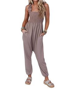 Style 1-2970675780-1691 three bird nest Nude Size 16 Floor Length Jersey Tall Height Jumpsuit Dress on Queenly