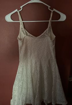 Hollister White Size 4 Square Neck Square A-line Dress on Queenly