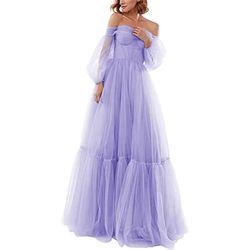 Dupe of Milla Ocean Wave' Purple Size 8 Lavender Sheer Ball gown on Queenly