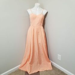 Style (fits modern 2) Vintage Orange Size 8 (fits Modern 2) Peach Military A-line Dress on Queenly
