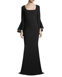 Badgley Mischka Black Size 8 Mermaid Dress on Queenly