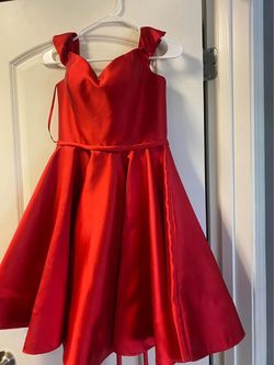 Clarisse Red Size 0 Jersey A-line Dress on Queenly