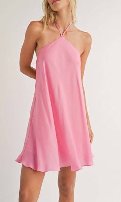 Style 1-3170445639-892 Sadie & Sage Pink Size 8 Sorority Sorority Rush Backless Halter Casual Cocktail Dress on Queenly