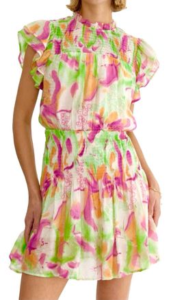 Style 1-3202268992-74 entro Green Size 4 Free Shipping Floral Summer Jersey Tall Height Cocktail Dress on Queenly