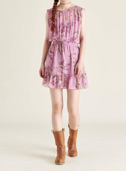 Style 1-3367830189-149 STEVE MADDEN Purple Size 12 Free Shipping Floral Cocktail Dress on Queenly
