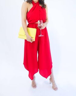 Style 1-3476744165-892 Tyche Red Size 8 Free Shipping Polyester Jumpsuit Dress on Queenly