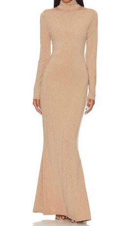 Style 1-3556793289-892 Show Me Your Mumu Nude Size 8 Mini Polyester Straight Dress on Queenly