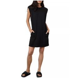 Style 1-3603122722-149 Velvet by Graham & Spencer Black Size 12 Mini Belt Pockets Sorority Cocktail Dress on Queenly