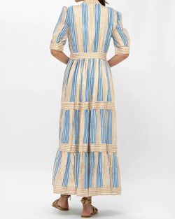 Style 1-4178877151-1691 Oliphant Blue Size 16 Sleeves Free Shipping Tall Height Straight Dress on Queenly