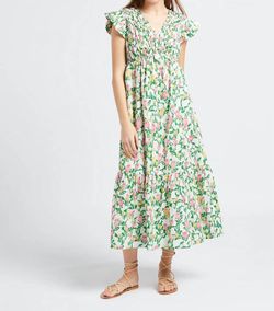 Style 1-4180506636-74 The Korner Green Size 4 Mini Military Floor Length Floral Straight Dress on Queenly