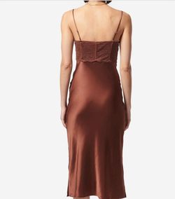 Style 1-4214452289-1498 Cami NYC Brown Size 4 Lace Free Shipping Cocktail Dress on Queenly