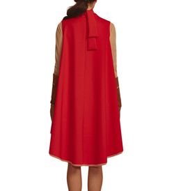 Style 1-4245029660-649 MARIE SAINT PIERRE Red Size 2 Tall Height Sheer High Neck Cocktail Dress on Queenly