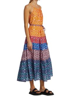 Style 1-55576056-149 XIRENA Orange Size 12 Silk Belt Pattern Cocktail Dress on Queenly