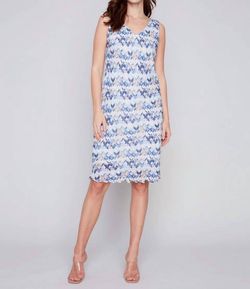 Style 1-705906525-74 CHARLIE B Blue Size 4 Tall Height Cocktail Dress on Queenly