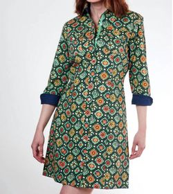 Style 1-861993697-70 Dizzy-Lizzie Green Size 0 High Neck Mini Sleeves Cocktail Dress on Queenly