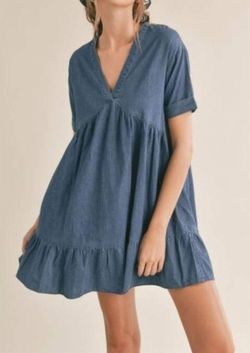 Style 1-932183073-70 Sadie & Sage Blue Size 0 Free Shipping Casual Sorority Rush Cocktail Dress on Queenly