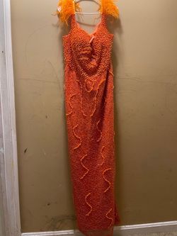 Orange Size 28 Mermaid Dress on Queenly