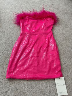 Mew Mews Pink Size 0 Strapless Mini Cocktail Dress on Queenly