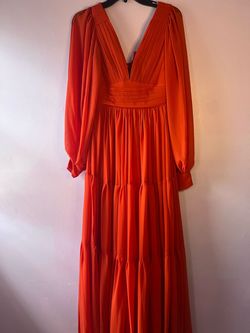 Orange Size 2 A-line Dress on Queenly