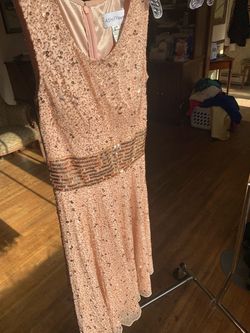 Ashley Lauren Pink Size 0 Midi Summer Sequined $300 Cocktail Dress on Queenly