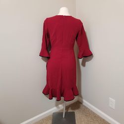 Nanette by Nanette Lepore Red Size 4 Jersey Spandex Cocktail Dress on Queenly