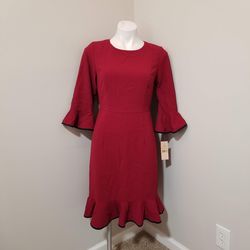 Nanette by Nanette Lepore Red Size 4 Jersey Spandex Cocktail Dress on Queenly