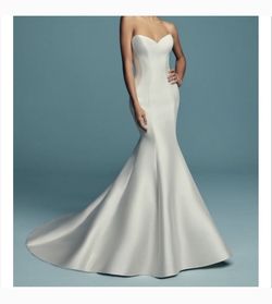 Allure White Size 16 50 Off Floor Length Mermaid Dress on Queenly