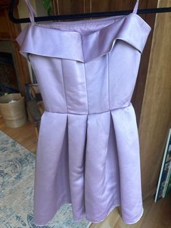 JJS HOUSE Purple Size 4 Jersey Midi Cocktail Dress on Queenly
