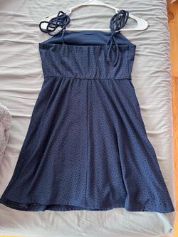 Windsor Blue Size 4 Tall Height Sleeves Free Shipping Straight Dress on Queenly