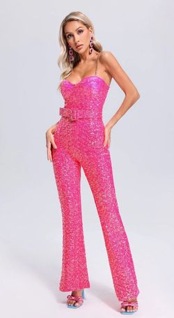 Bella Barnett Pink Size 2 Nightclub Jumpsuit Dress on Queenly