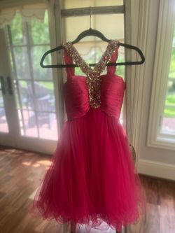 Sherri Hill Pink Size 00 High Neck Cocktail Dress on Queenly