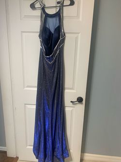 Blue Size 12 Mermaid Dress on Queenly