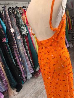 Orange Size 12 A-line Dress on Queenly