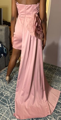 Fashion Nova Pink Size 4 Jersey Train Dress on Queenly