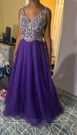 Juliet Purple Size 8 Prom Ball gown on Queenly