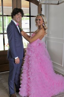 Style 56067 Sherri Hill Pink Size 2 Floor Length Tall Height 56067 Ball gown on Queenly