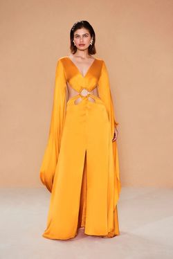 Cult Gaia Gold Size 4 Silk Straight Dress on Queenly