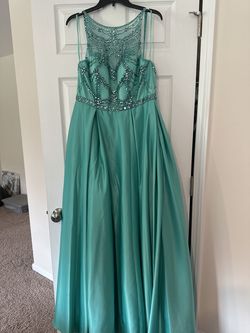 Style 2228 Dancing Queen Green Size 12 50 Off Free Shipping Tall Height A-line Dress on Queenly